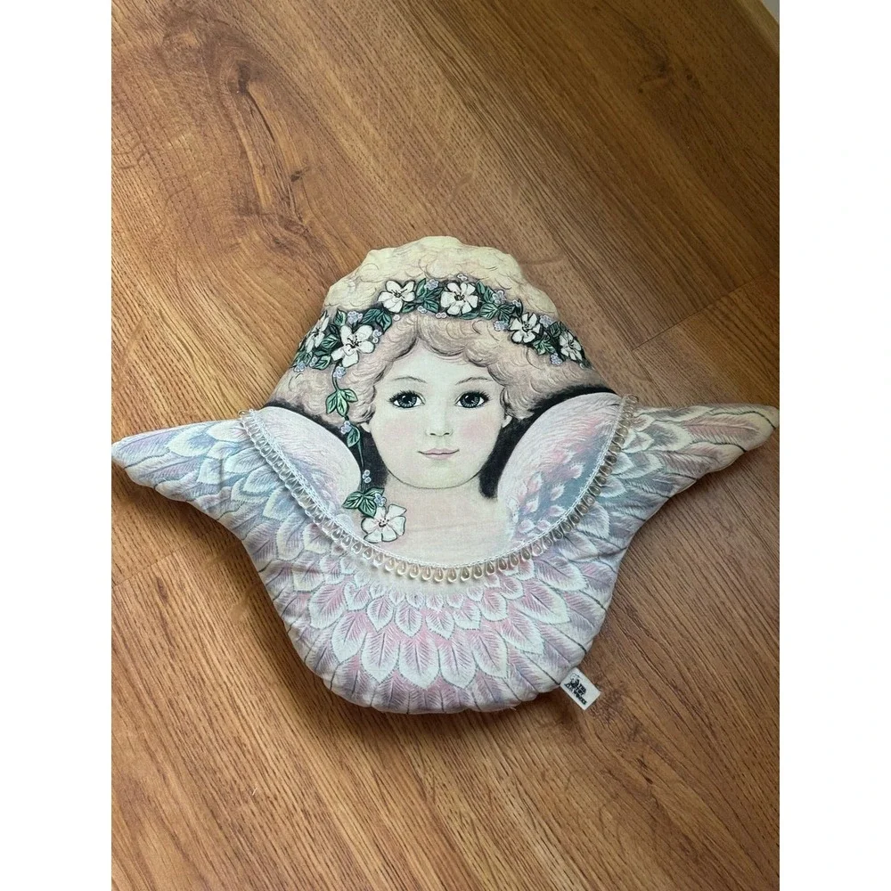 Dorothy Dear Designs Angel 3D Pillow Angelic Home Toy Works 1979 USA VTG 18